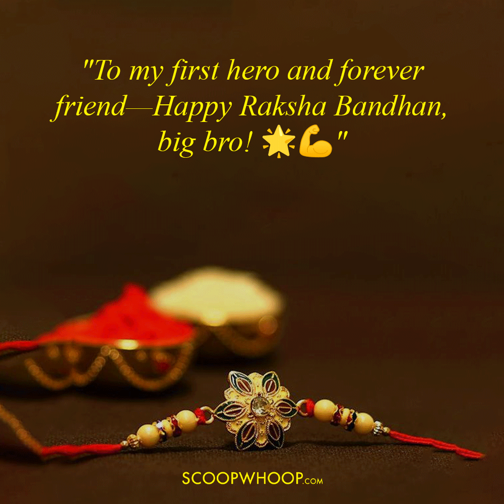 Caption for Raksha Bandhan for Brother