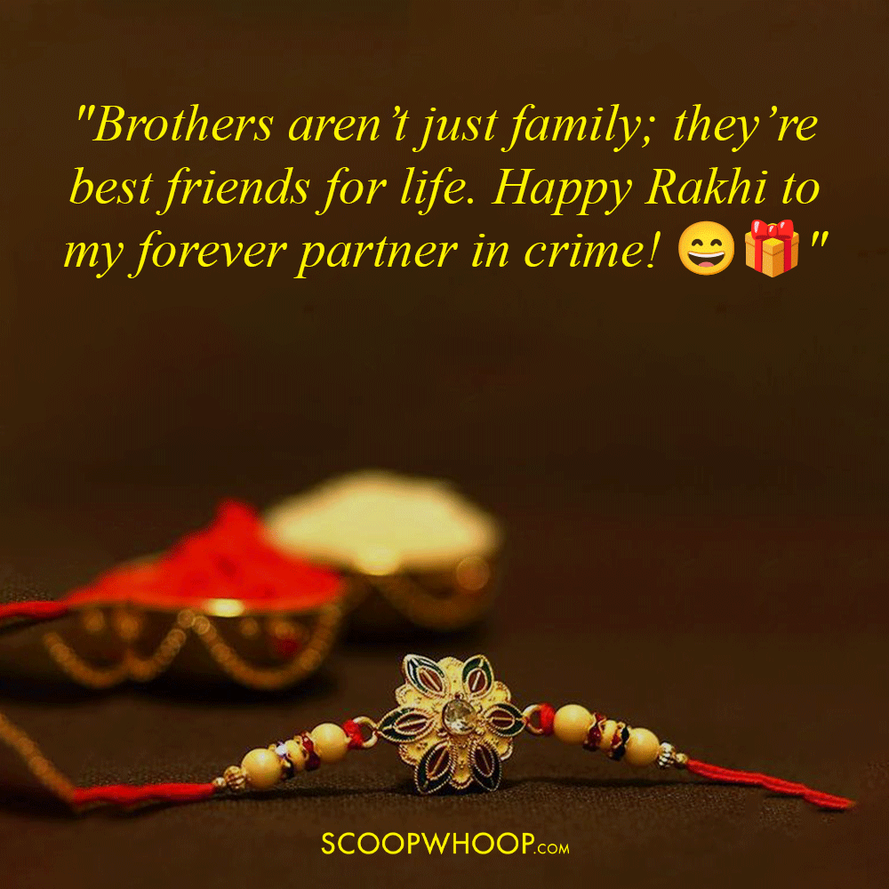 Caption for Raksha Bandhan for Brother