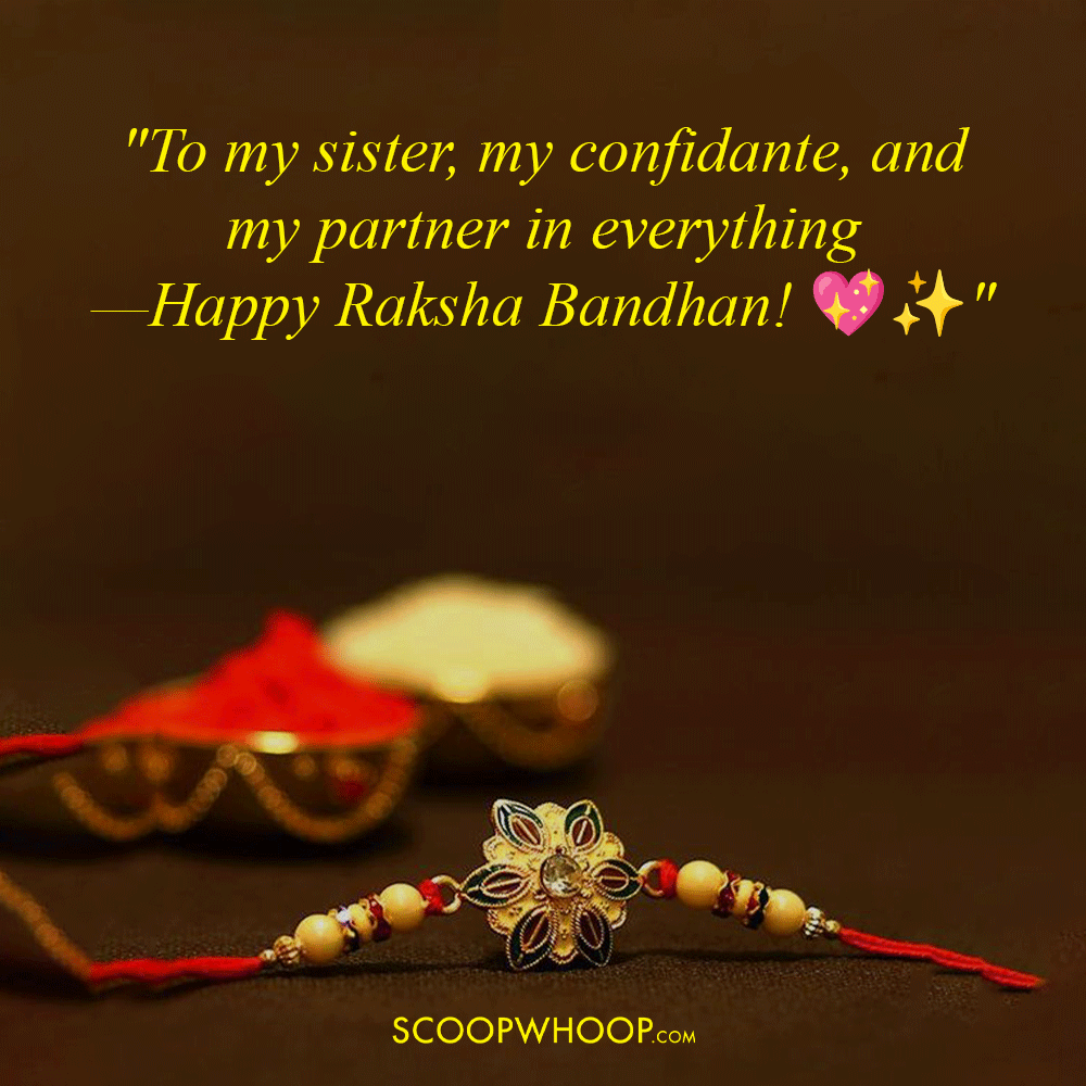 Caption for Raksha Bandhan for Sister