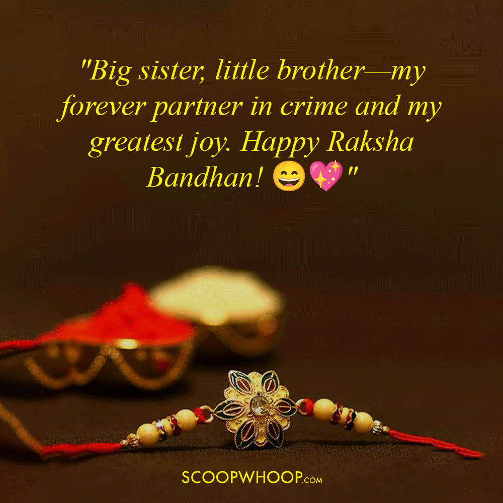 Big Sister Little Brother Raksha Bandhan Captions For Instagram