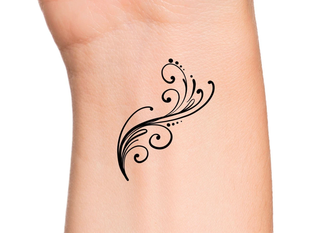 wrist hand band tattoo