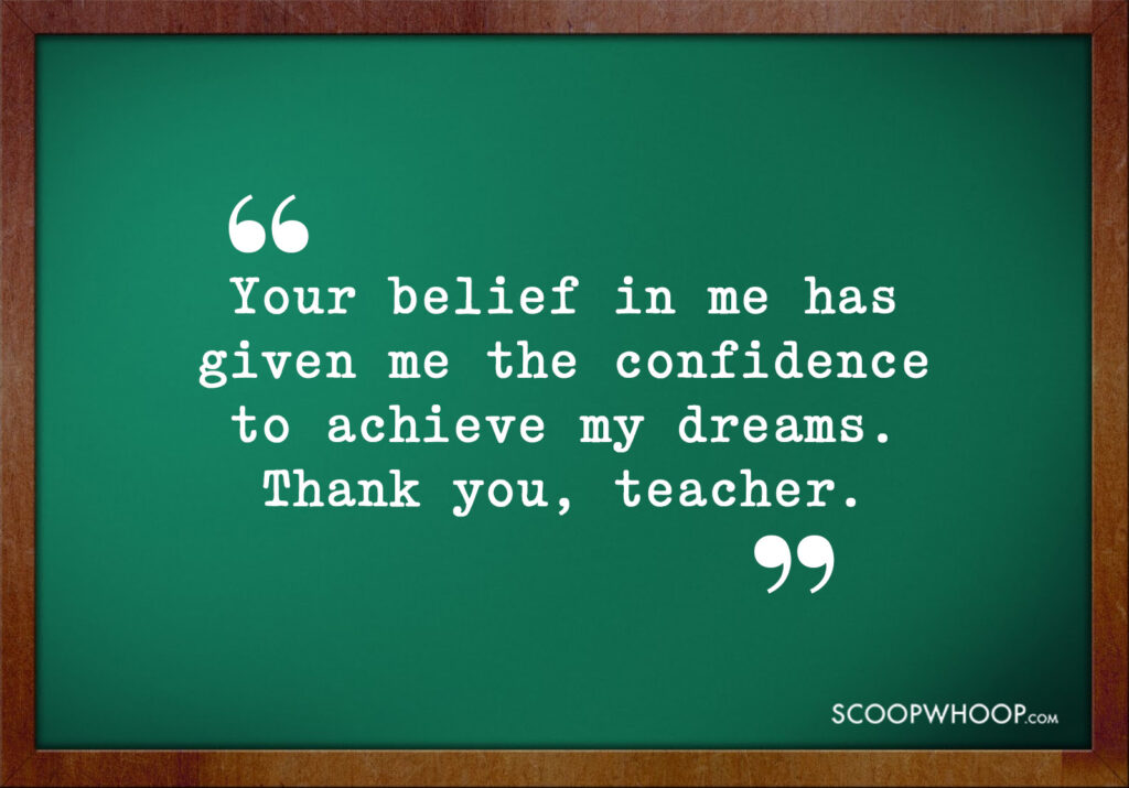 Thank You Teacher Quotes