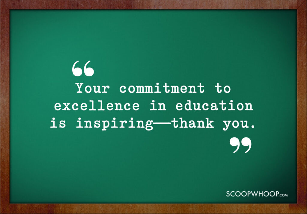 Thank You Quotes for Educators