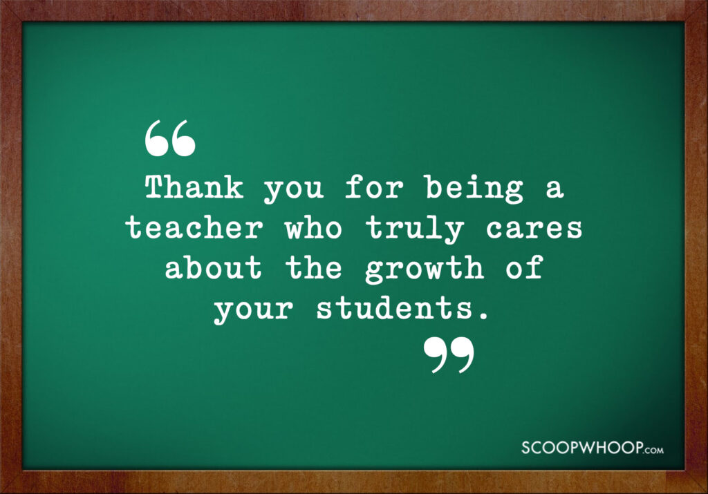 Thank You Message for Teachers from Parents