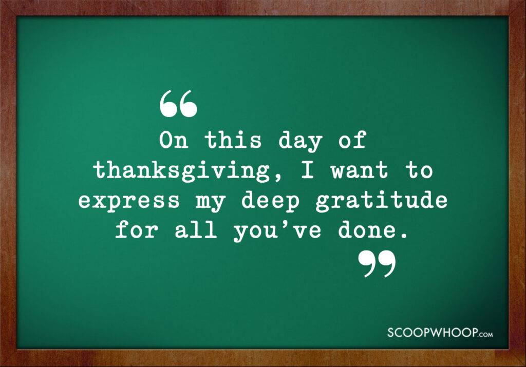 Quotes on Thanksgiving to Teachers