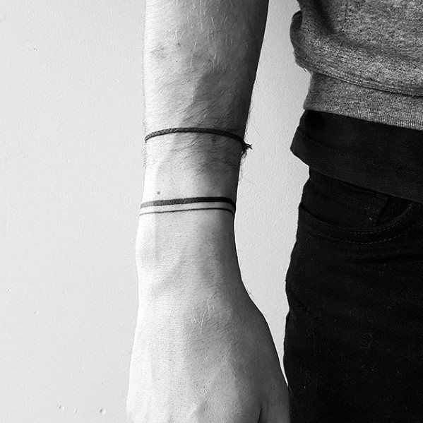 wrist hand band tattoo