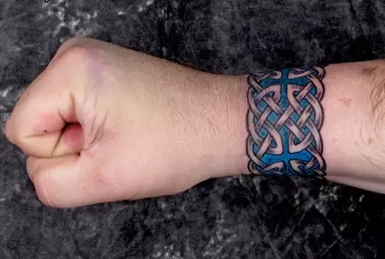 wrist hand band tattoo