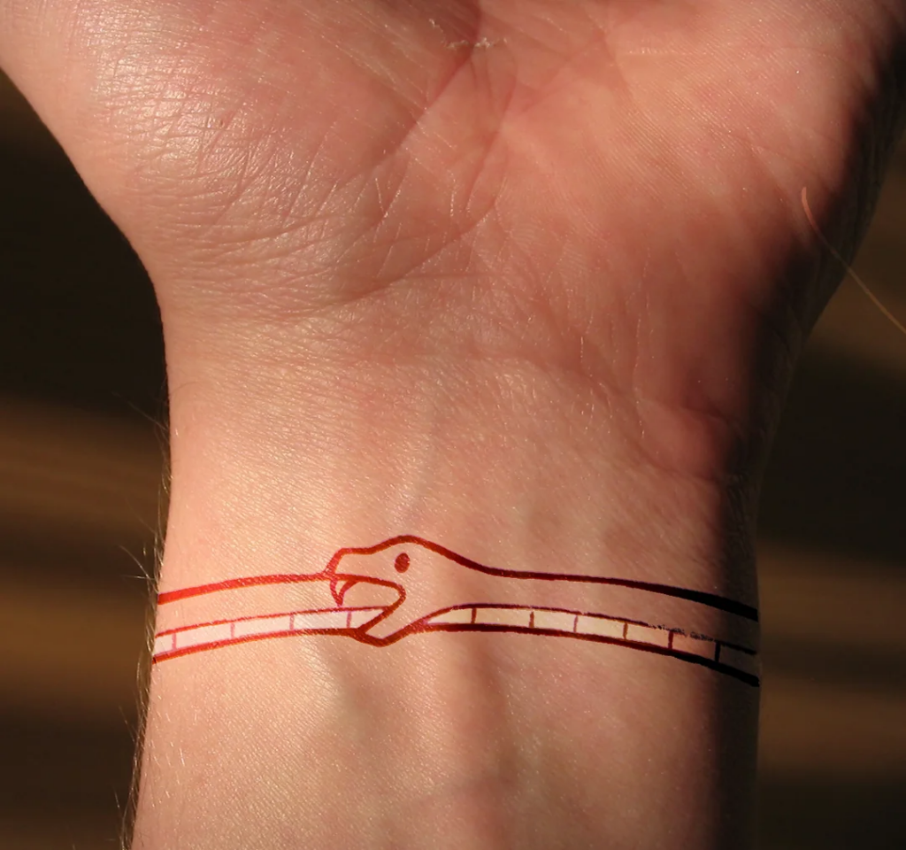 wrist hand band tattoo