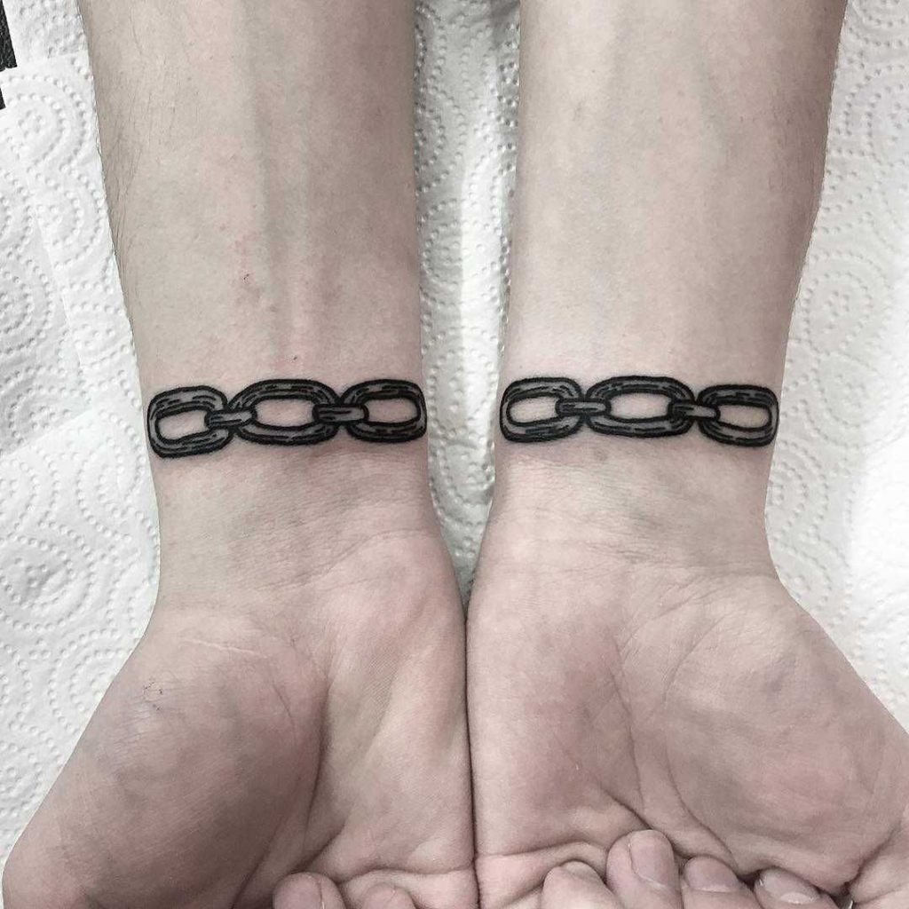 wrist hand band tattoo