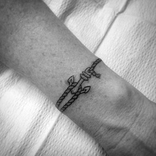 wrist hand band tattoo