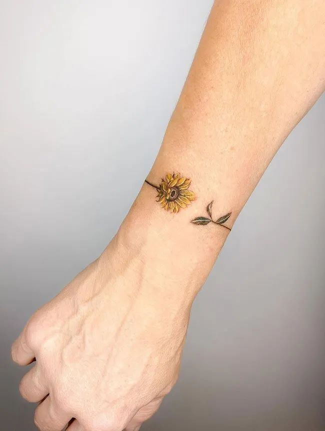 wrist hand band tattoo