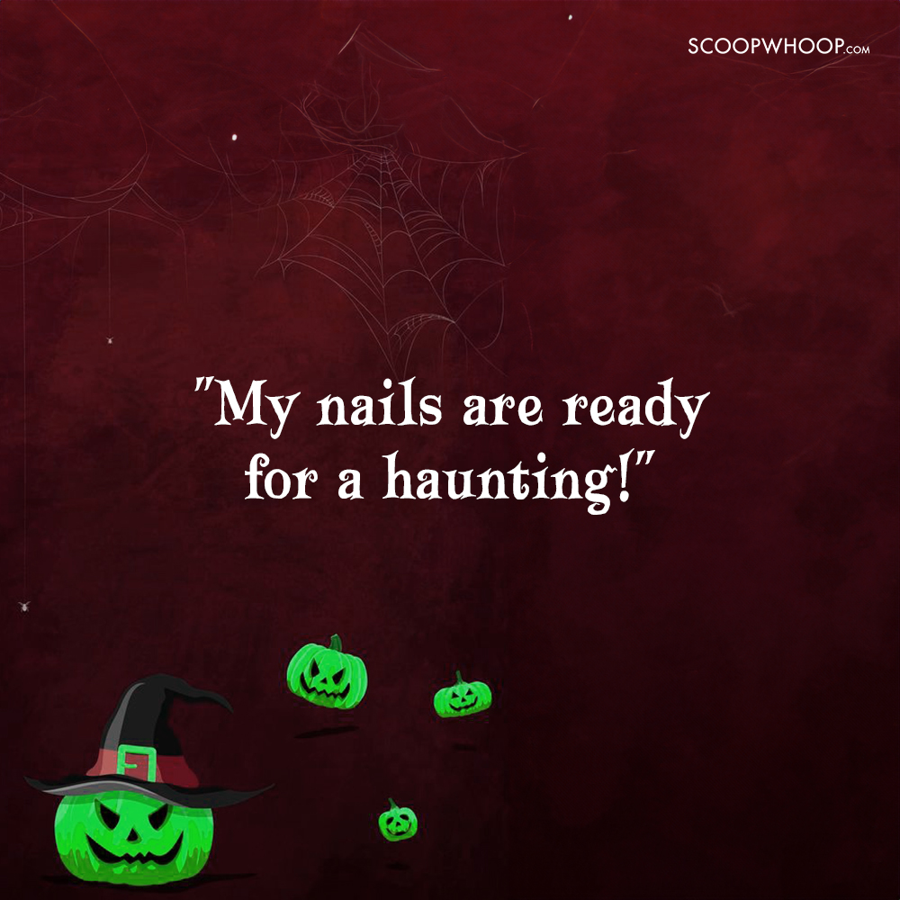 Halloween Nail Captions