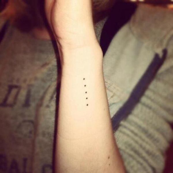 s letter tattoo on wrist