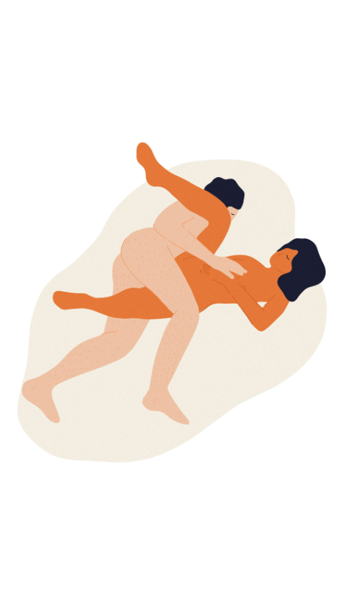 Sex position from the side