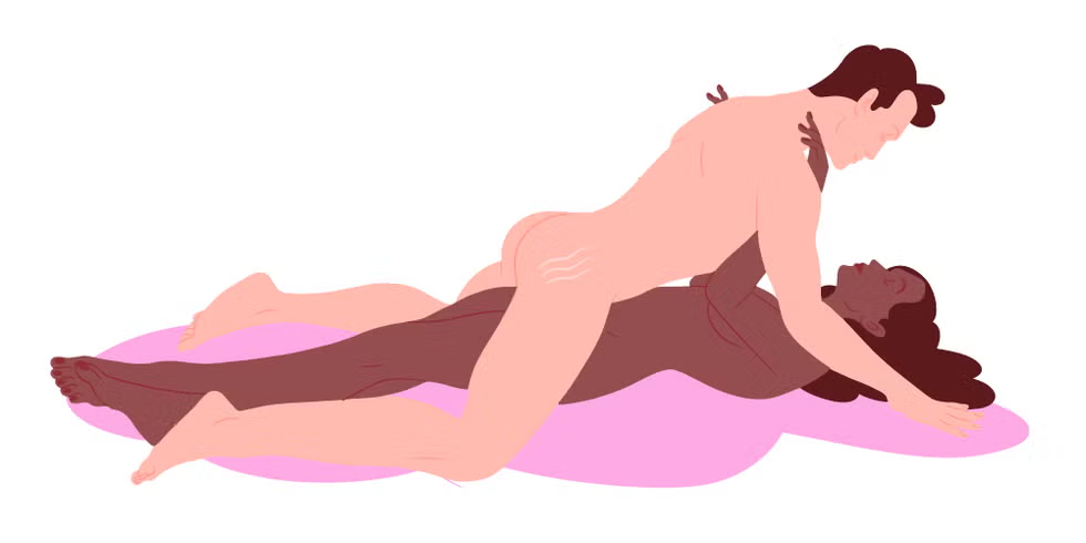 Sex position from the side