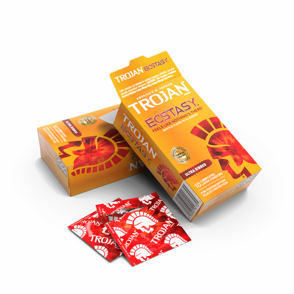 Trojan Ultra Ribbed Ecstasy Condoms best condoms for men