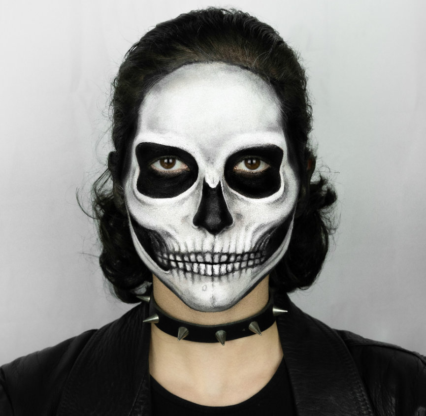 Male Skeleton Makeup