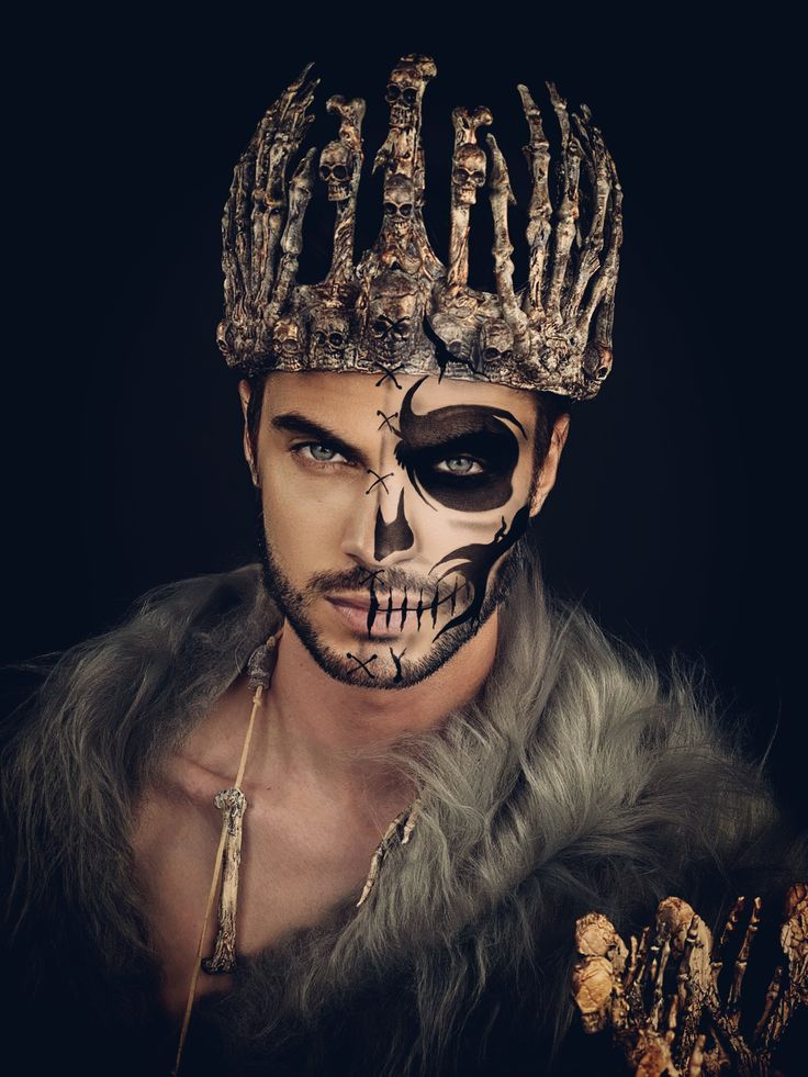 Male Skeleton Makeup