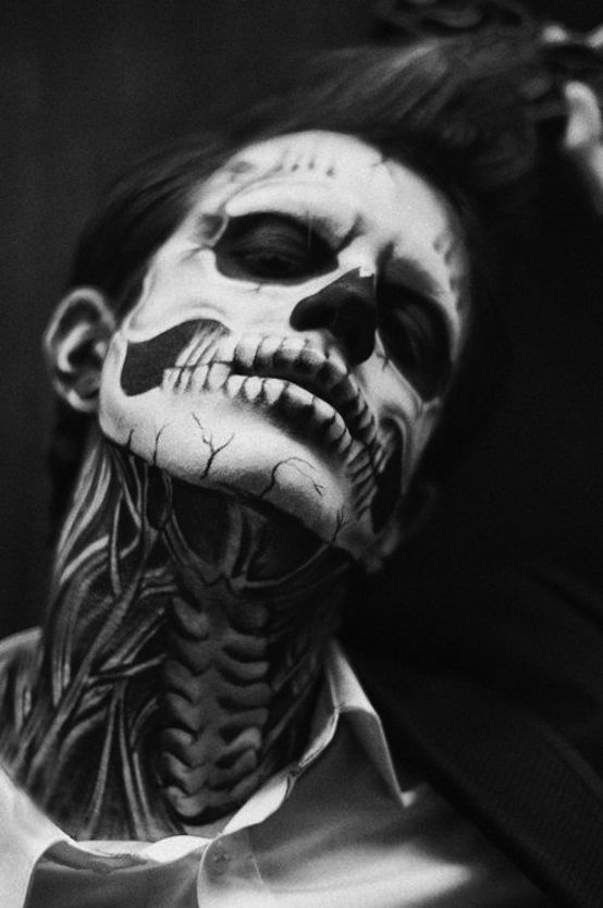 Male Skeleton Makeup