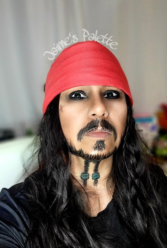 Man Pirate Makeup