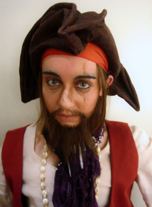 Man Pirate Makeup