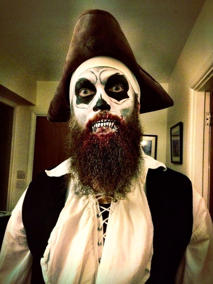 Man Pirate Makeup