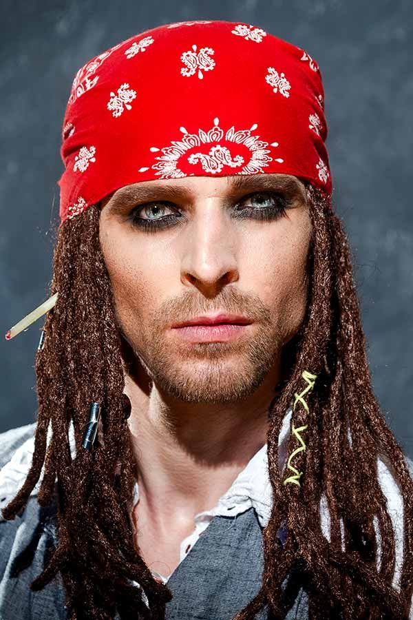 Man Pirate Makeup