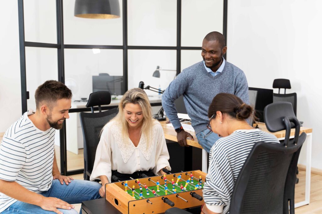 Indoor games for adults in office