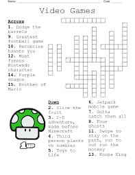 crossword puzzle - mind games for adults