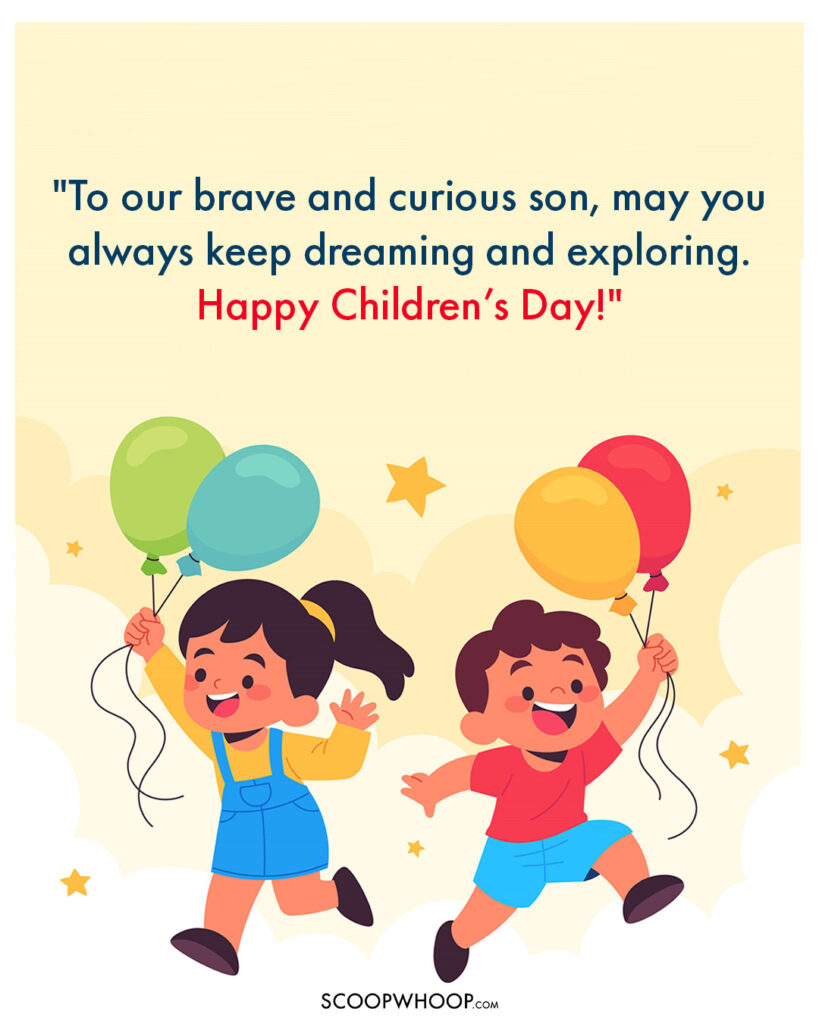 Children’s Day Wishes from Parents to Son