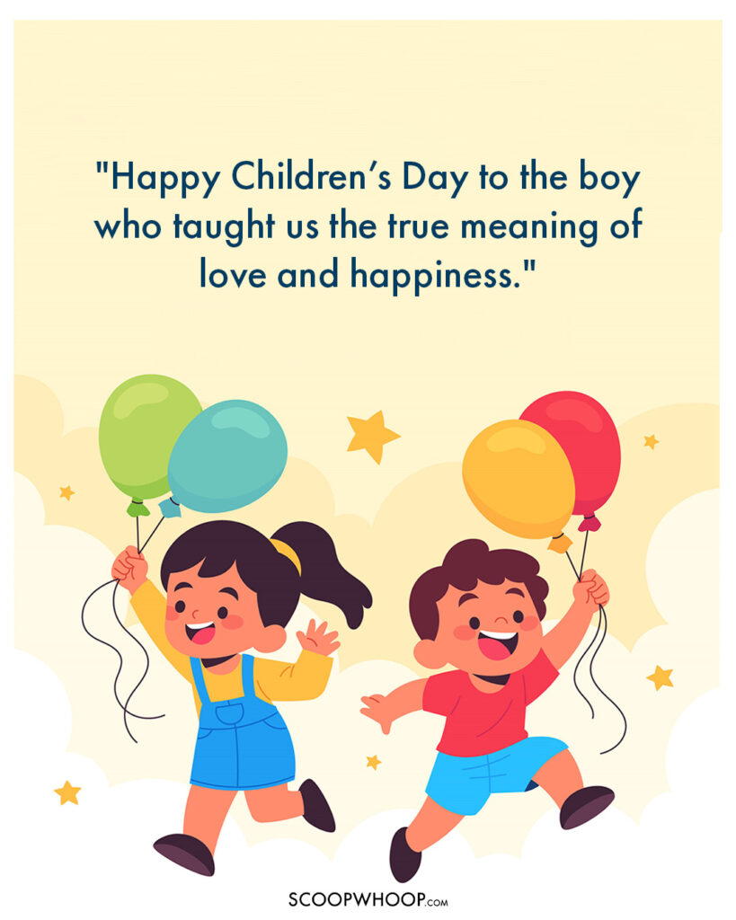 Children’s Day Wishes from Parents to Son