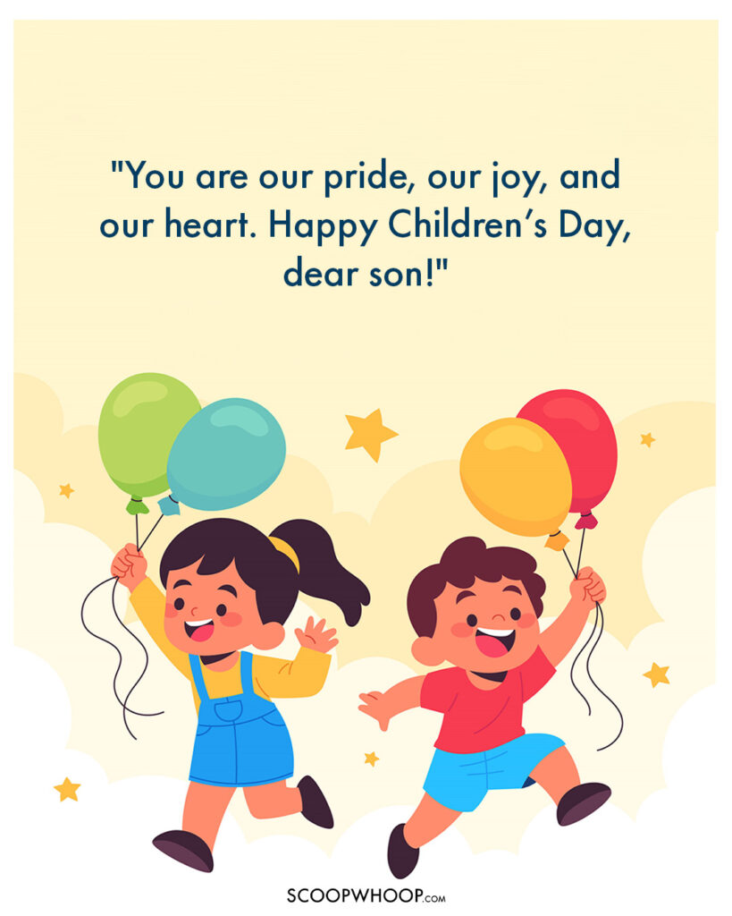 Children’s Day Wishes from Parents to Son