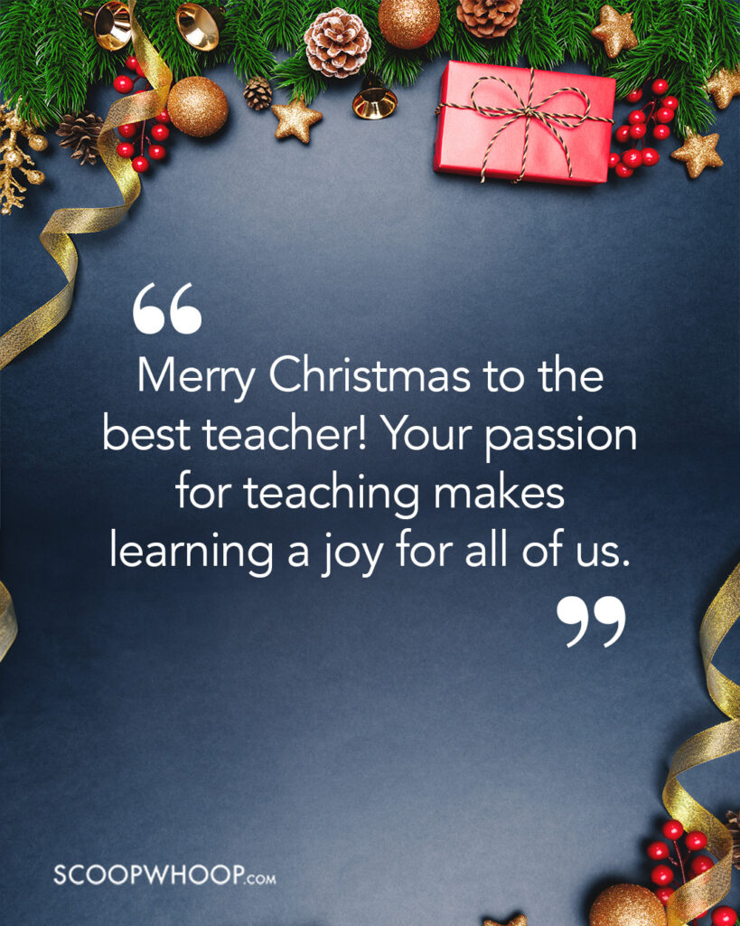 Christmas Wishes for Teacher