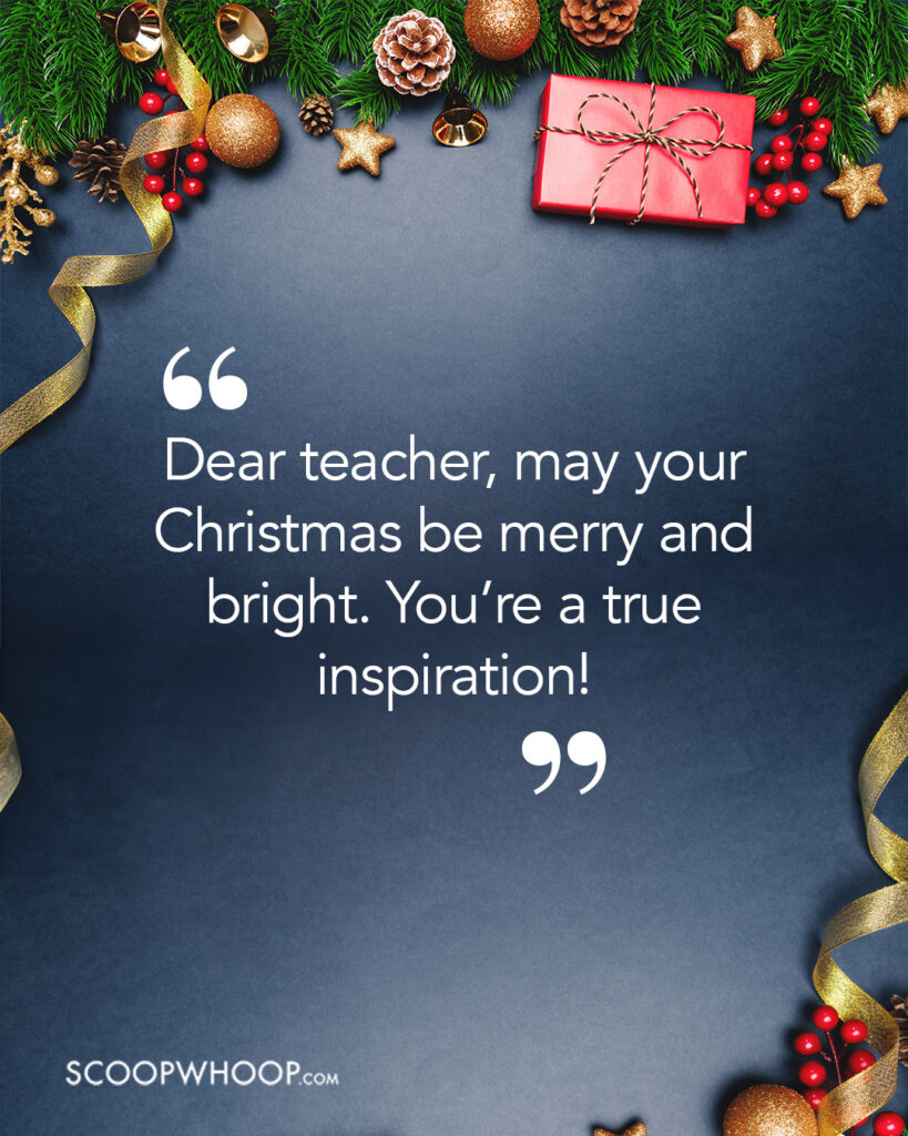 Christmas Wishes for Teacher