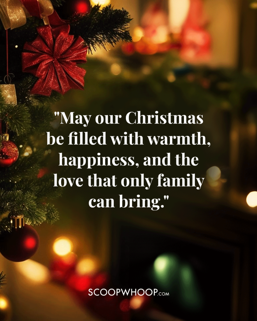 Merry Christmas Message to Family