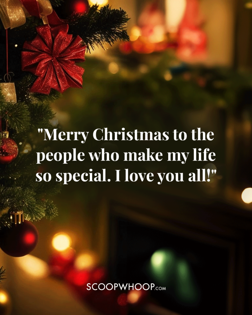 Merry Christmas Message to Family