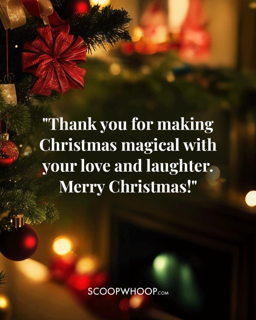 Merry Christmas Message to Family