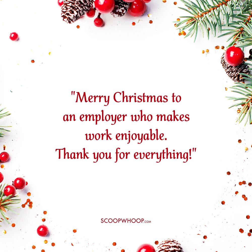 Christmas Wishes for Employer