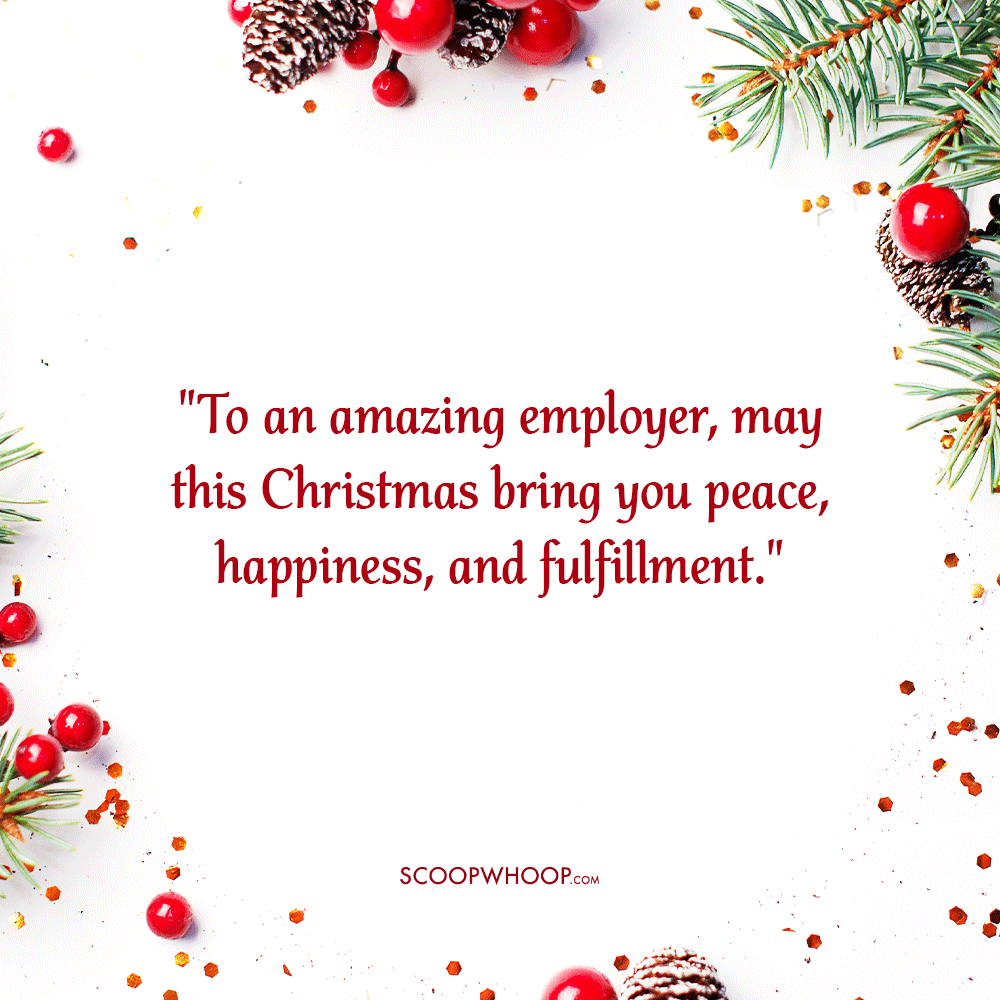 Christmas Wishes for Employer