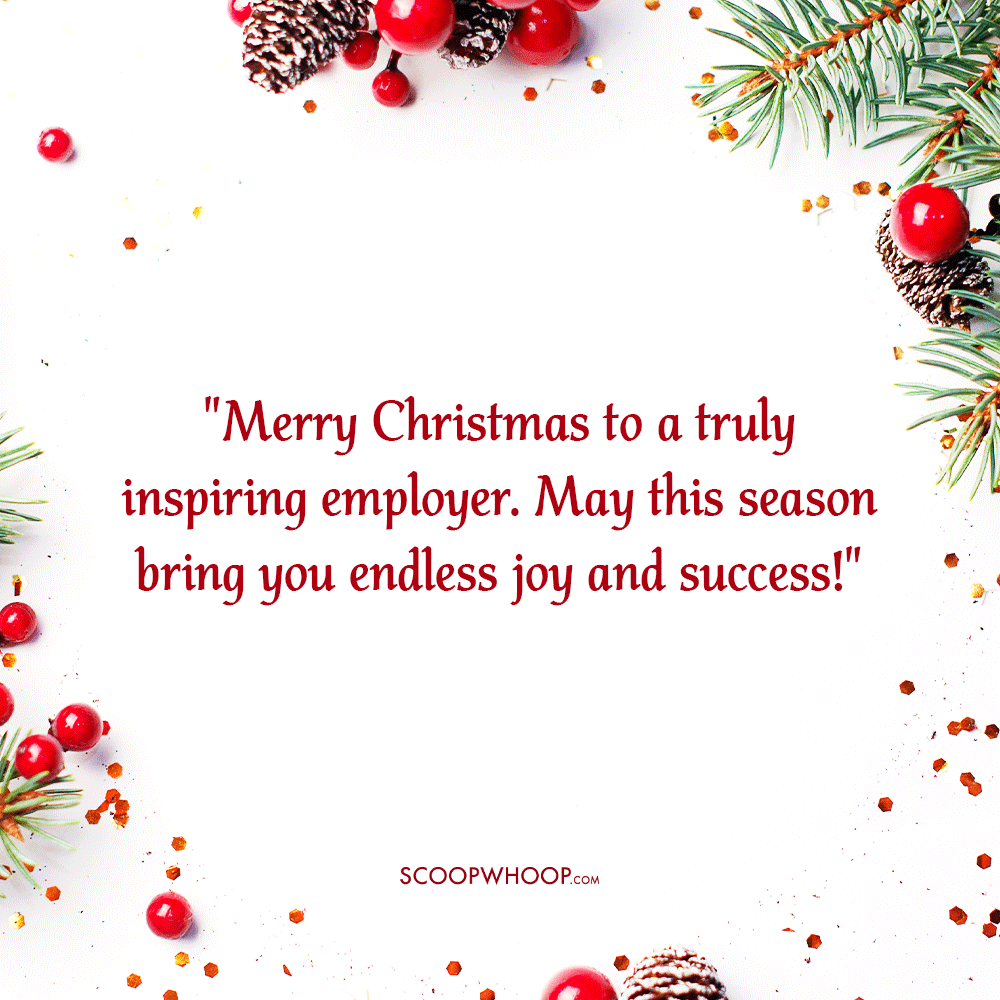 Christmas Wishes for Employer