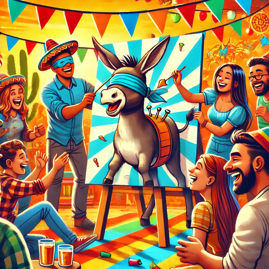 Pin the Tail on the Donkey - Best Festival Party Game