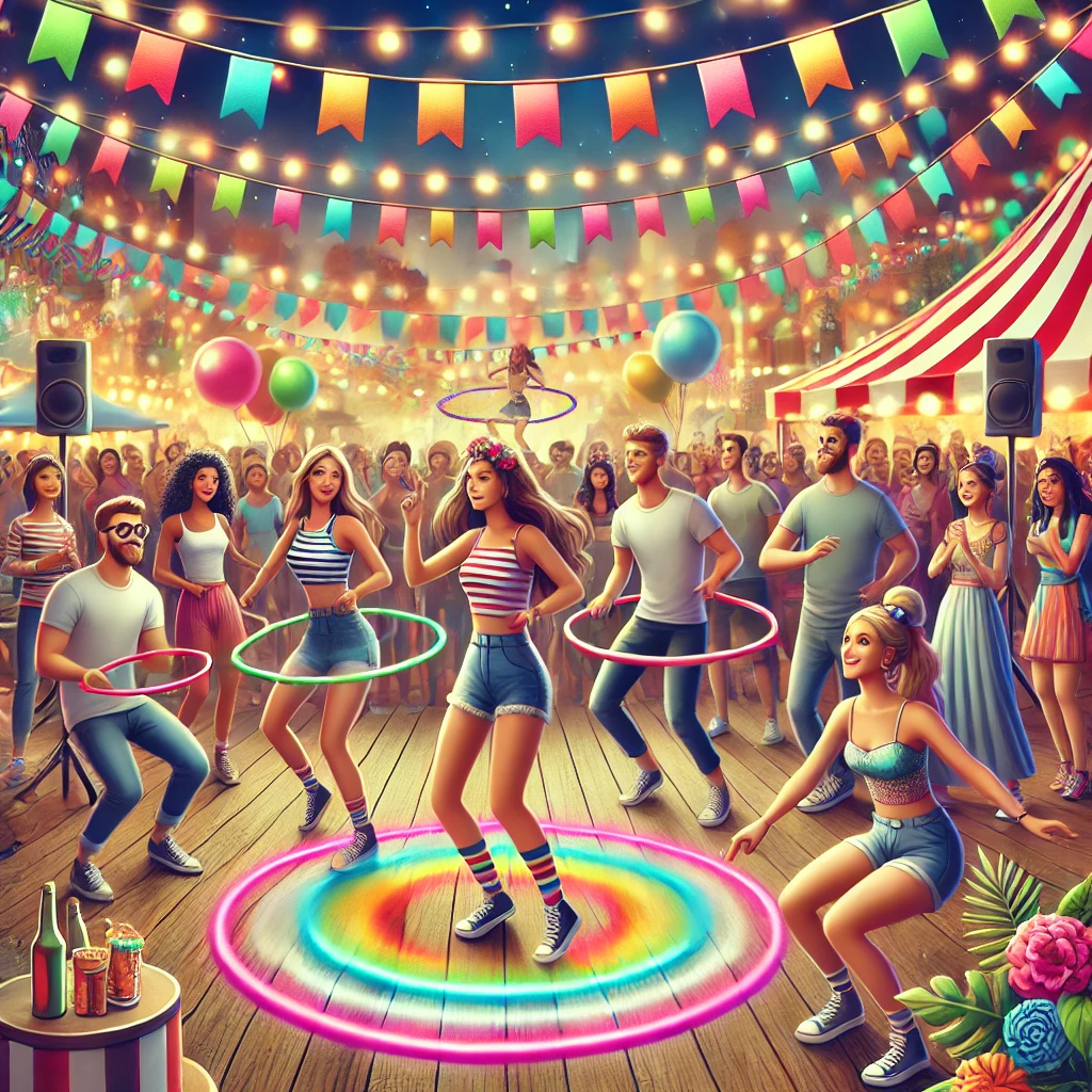 Hula Hoop Contest - Best Festival Party Game