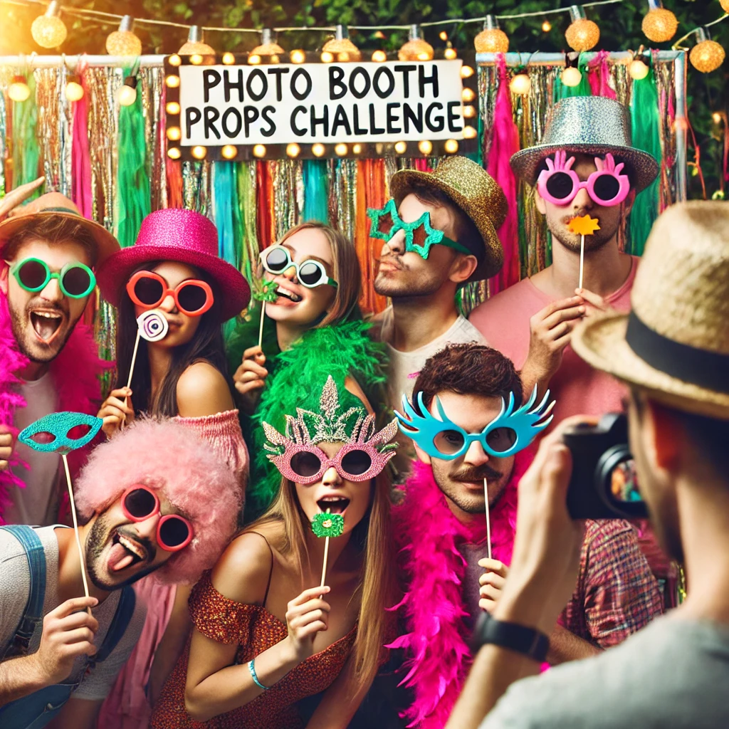 Photo Booth Props Challenge - Best Festival Party Game