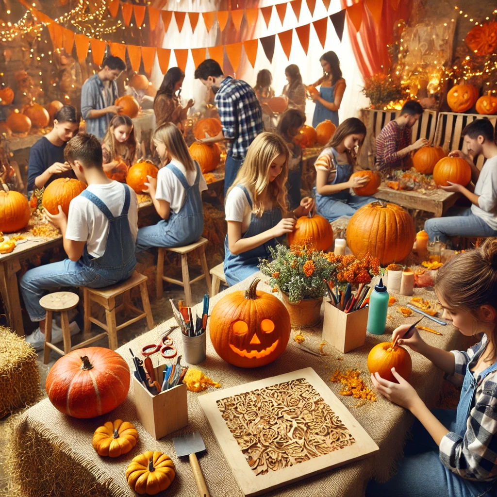 Pumpkin Carving Contest - Best Festival Party Game