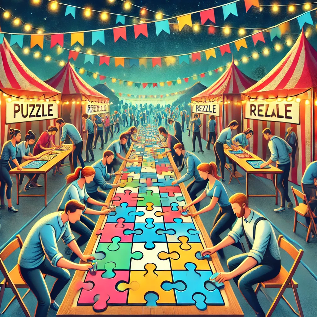 Puzzle Relay - Best Festival Party Game