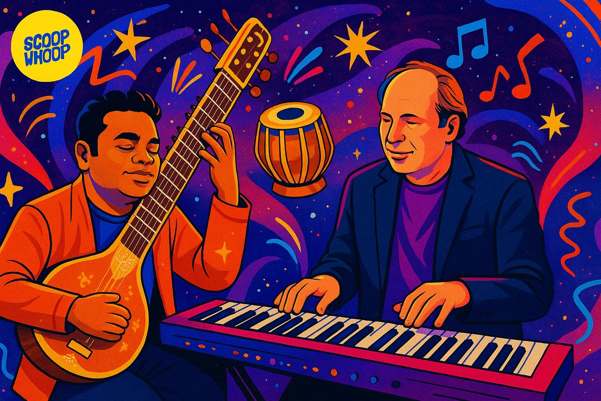 Fans thrilled as legendary composers A R Rahman, Hans Zimmer pose for a selfie