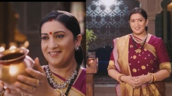Kyunki Saas Bhi Kabhi Bahu Thi promo: Smriti Irani as Tulsi welcomes fans in her signature style, says 'waqt agaya hai' - Hindustan Times