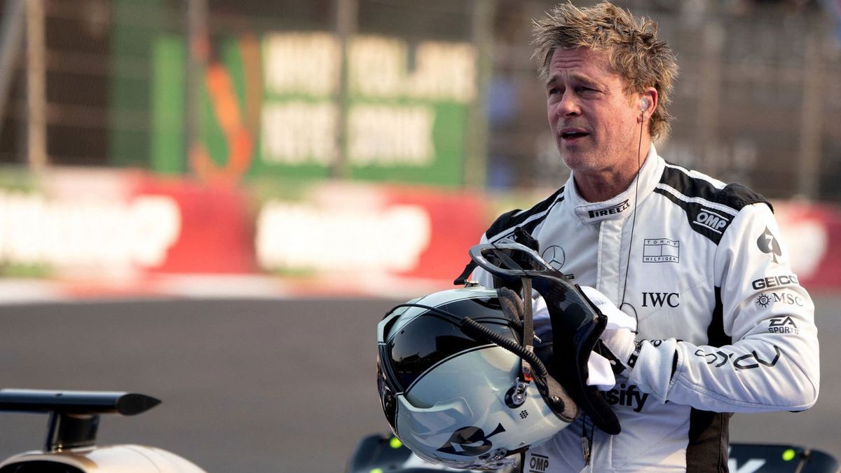 Brad Pitt 'F1' race car driver