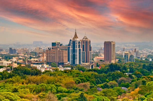 Bangalore Cityscape at Sunset
