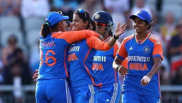 India women's team celebrates historic T20I series win vs England